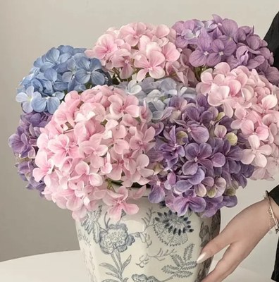 Goede prijs. Home Decoratie Kunstbloem Hortensia Restaurant Decoratie Bloem Arrangement Huwelijk Arrangement Grote Hortensia online