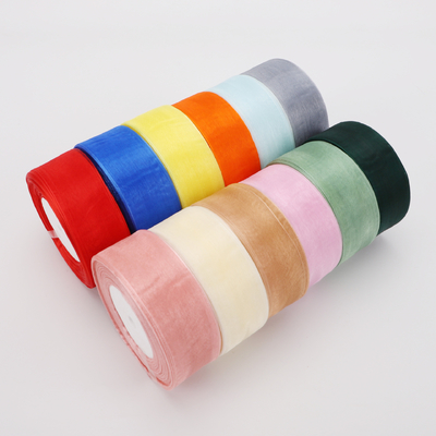 Goede prijs. Koreaanse stijl chiffon chiffon lint, stevig gekleurd chiffon lint, cake cadeaubon, bloemenverpakking, decoratief lint, boogdas, lintdas online