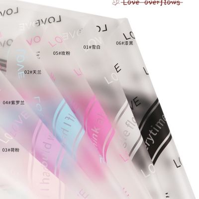 Goede prijs. Overflow Liefdesdag bekentenis mat papier brief bloemen verpakkingspapier, groothandelsmaterialen voor bloemenwinkels, boeketten, cadeauverpakkingen online