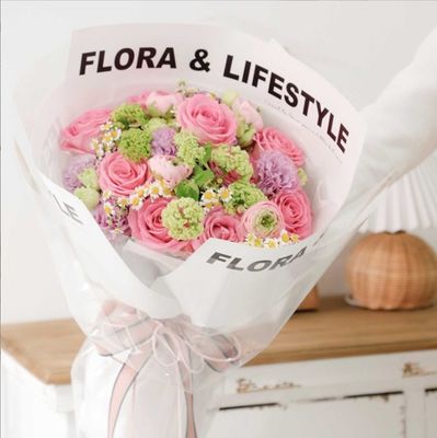 Goede prijs. Waterdicht en eenvoudig bloemenboeketverpakkingspapier, wit Engels bloemenverpakkingspapier, bloemenparelpapier, cadeau- en cadeauartikelen online