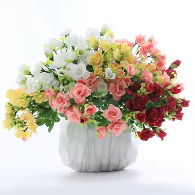 Goede prijs. Groothandel Huisdecoratie Bruiloftscène Roos Boeket Kunstmatige zijde bloemen Boeket online