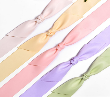 Goede prijs. Koreaanse melksilk, volledig matte lint, satine lint, boog lint, Koreaanse haar accessoires, verpakking, bloemen lint online
