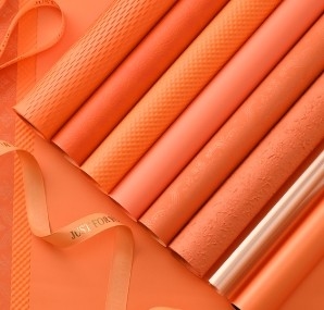Goede prijs. Oranje Halloween-bloemenverpakkingspapier online