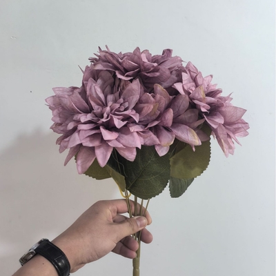 Goede prijs. Dahlia zijde bloem schietreserves, trouwzaal tafel decoratie online