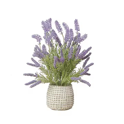 Goede prijs. 42cm Fabriek directe verkoop Bonsai planten Lavendel voor binnenversiering Huiswarming Gift Kunstbloemen online