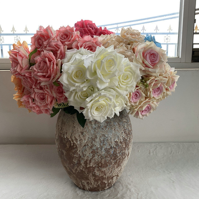 Goede prijs. Kunstmatige roos, nep bloemen foto rekwisieten, bruiloft huis decoratie online