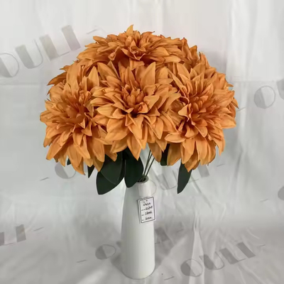 Goede prijs. Groothandel Kunstmatige bruiloft decoratie zijde 7 hoofden Dahlia boeketten Bloem online