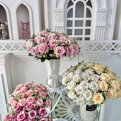 Goede prijs. IJskernhoek roos kunstmatige bloemen bruiloftsfestival decoratie online