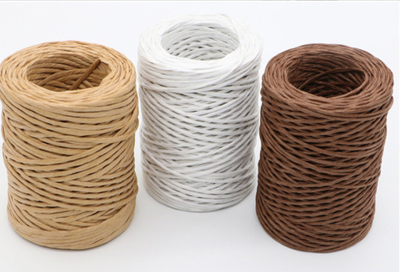 Goede prijs. 50 meter papier wijnstok met ijzerdraad, met wijnstok gebonden, geweven met ijzerdraad, dun papier touw, dun papier wijnstok, vers bloemen verpakkingsmateriaal online