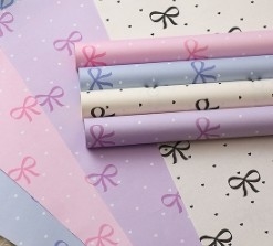 Goede prijs. Polka Dot Bow Kraft Papier Boeket Verpakkingspapier online