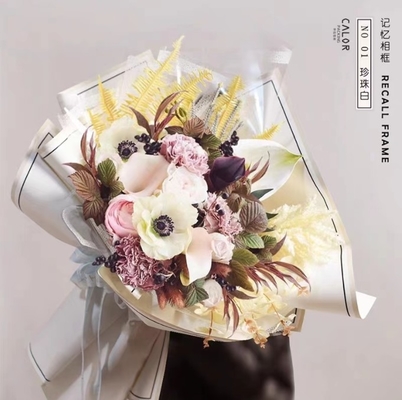 Goede prijs. New flower wrapping paper material, memory photo frame, flower wrapping paper, solid-color border, Eurasian paper, Korean-style bouquet packaging online