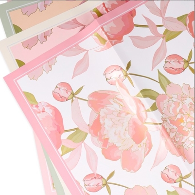 Goede prijs. Hera Paper Flower Goddess Peony Printed Paper Flower Art boeket wikkingspapier, populair waterdicht Ouya papier parelvormig bloemen wikkingspapier online
