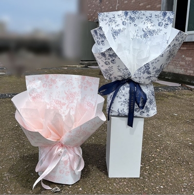 Goede prijs. Retro floral art wrappapier, boeket verse bloemen, populair waterdicht wrappapier, bloemenmaterialen, Valentijnsdag single bag online