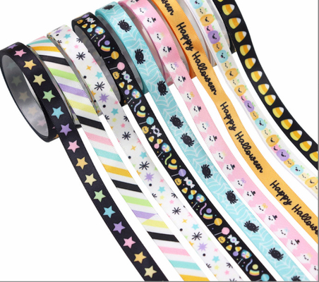 10mm Nieuw Product Halloween Scene Atmosfeer Pompoen Ghost Spider Candy Trick Maker Ribbon Atmosfeer Decoratief Ribbon