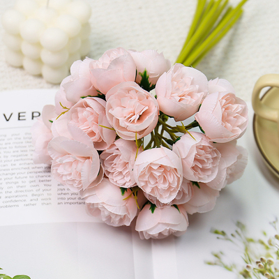Goede prijs. 27 artificial lotus flowers, wedding hall hand-held bouquets, fresh and simple home decoration photography props online