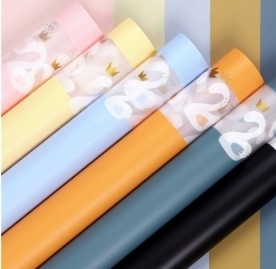 Goede prijs. Waterdicht gele filmmat papier Zwanenprinses Norsha papier bloemen verpakkingspapier online