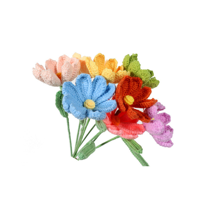 Goede prijs. Handgemaakte breigarens Gesang bloem eindproduct simulatie boeket huisversiering creatief ornament handgemaakt garen Gesang bloem online