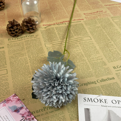 Goede prijs. Nieuwe fabrikant levert kunstbloemen met enkele uienballen op voorraad voor bruiloftszijde bloemen, huisversiering en kerstkransen. online