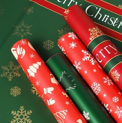 Goede prijs. Christmas flower wrapping paper, Christmas Eve apple bouquet wrapping paper, waterproof snowflake cellophane, Ouya paper gifts online