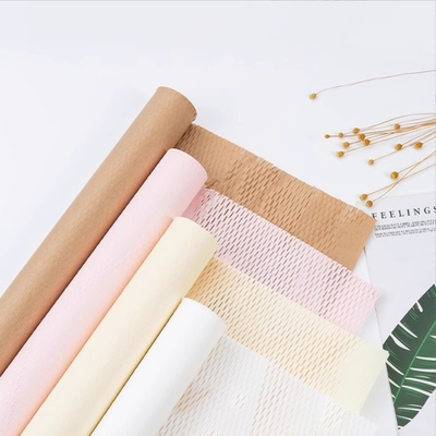 Goede prijs. Honeycomb paper, Barbie pink net red envelope flower paper, mesh paper, bouquet wrapping paper, grid pull net art paper, flower packaging online