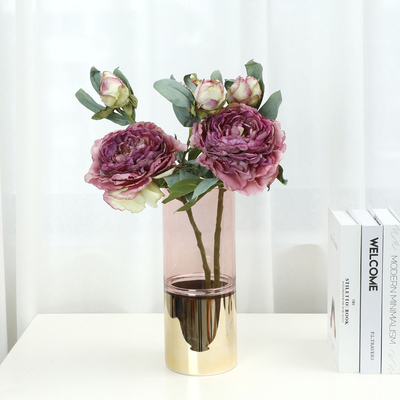 Goede prijs. High-end 28-laag gebakken rand pioen bloem huis woonkamer decoratie kunstbloem ornamenten bruiloft kunstbloem groothandel online