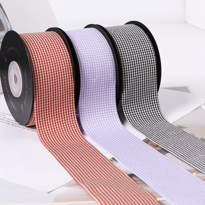 Goede prijs. Handgemaakte haar accessoires, Blow tie materialen, Buitenlandse handel, Thousand Bird plaid webbing, Japanse en Koreaanse online