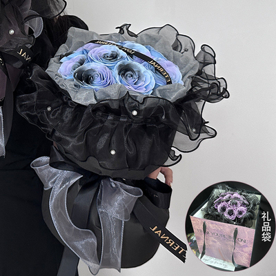 Goede prijs. Zeep bloem boeket verjaardag cadeau meisje Qixi cadeau hoog niveau roos pruim jam boeket simulatie bloem online