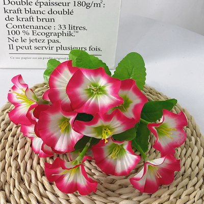 Goede prijs. Simulatie van ochtendglorie, trompetbloem, nepbloem, bundel ochtendglorie, zijdebloem, technische zachte decoratie, simulatie van bloem, grensoverschrijdende kunstbloem online