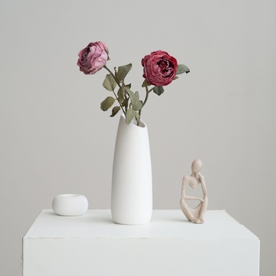 Goede prijs. Simulation flower single Manta rose bouquet shooting prop, Nordic home decoration wedding bouquet cross-border hot sales online