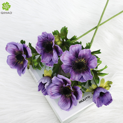 Goede prijs. Simulatie van 3 zonnebloemen Huis Eenzijdige tak Zilveren lotusbloem Bruiloftsdecoratie Simulatie Zonnebloem ornament online