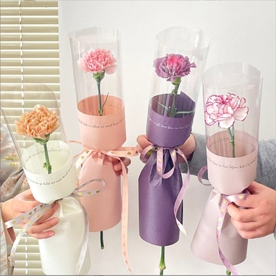 Godin enkelvoudige kleine boeket verpakking doorzichtige opp waterdichte film ingepakt bloemen papier diy materiaal bloemenwinkel