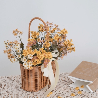 Goede prijs. Gesimuleerde bloem herfst enkele kleine maisy huisdecoratie eettafel boeket decoratie -item schieten prop online