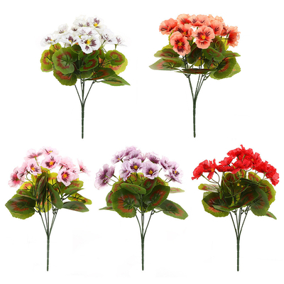Goede prijs. Simulatie van bloemen bruiloft Haitang Hortensia Bundle Home Hotel Fotografie Bloemenarrangement Ornement Kunstmatig Fake Bloem Decoratie Groothandel online