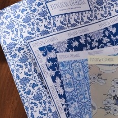 Goede prijs. Nieuw Chinees blauw en wit porselein bloemen verpakkingspapier online