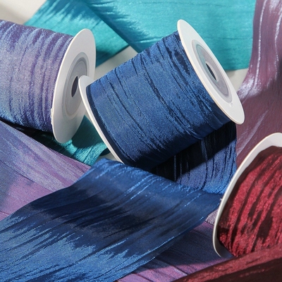 Goede prijs. Eugen Garen Band Parel Kleur Veranderende Rimpel Band Polyester 5cm/50m Handheld Bloem Geschenk Verpakking DIY Strik Haar Accessoires online