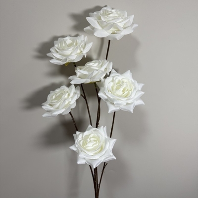 Goede prijs. Fake Flower Simulatie Flower 6 Head Rose Bundle Home Living Room Decoratie Fotografie Requisiten Bruiloft Bruiloft Simulatie Flower Wholesale online