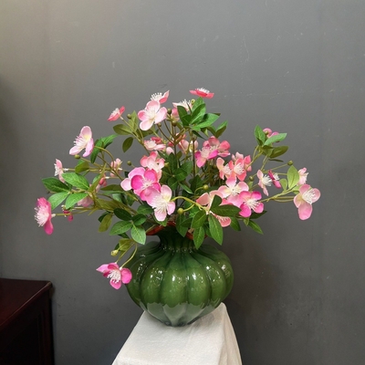 Goede prijs. Kunstbloemen, begonia, hortensia, lichte luxe kunstbloemen, koffietafel, eettafel, landschapsornamenten, tentoonstelling en bloemenkunst online