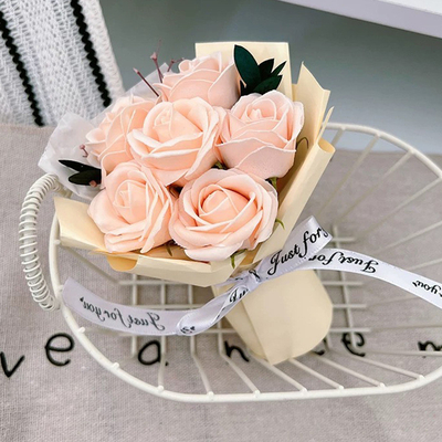 Goede prijs. Niche ins high-end Manta roos boeket afgewerkt kunstbloemen, eeuwige zeep bloemen online