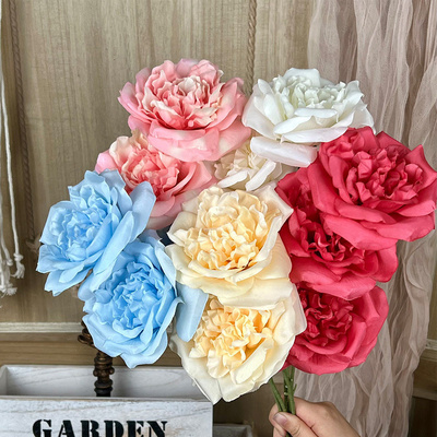 Goede prijs. Big Martin simulatie roos, nep bloemenboeket, zijde bloem, kunstmatige plastic bloem, high-end woonkamer decoratie, bruiloft bloemenarrangement online