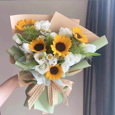Goede prijs. Bloemenverpakkingspapier, waterdicht verdikt bloemenverpakkingspapier, dubbelzijdig tweekleurig boeket in Koreaanse stijl, rozenmateriaal, Oya-papier online