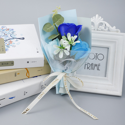 Mini kleine bloemenboeket Kerstmis en Valentijnsdag roos zeep bloemen cadeau doos om te matchen met bruiloft souvenirs