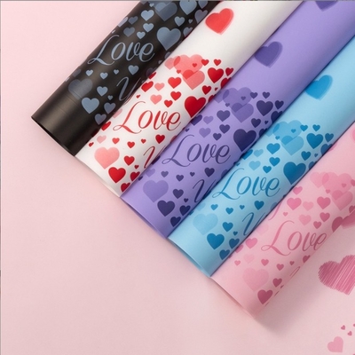 Verdikte waterdichte bloemenwinkel cadeau doos Decoratie Valentijnsdag Bloemenkunst Verpakkingspapier voor LOVE Matte Papier