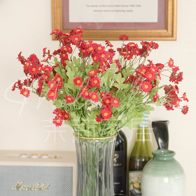 Goede prijs. Kamille simulatie nep bloem woonkamer decoratie kunstmatige bloem thuis fotografie decoratie bloem boeket bos bruiloft weggids bloemenarrangement online