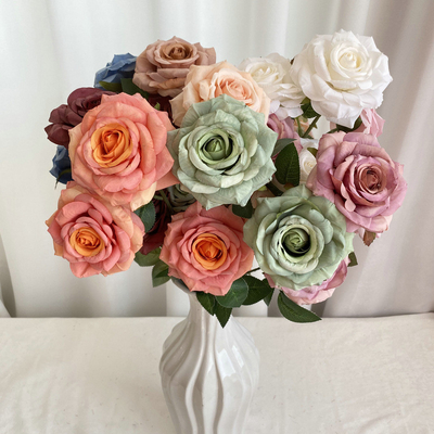 Goede prijs. Simulatie van 3 dronken paarden, Diamanten rozen, bruiloft weggids, Rozenbundel, woonkamer decoratie, fotografie, fotografie rekwisieten, valse bloemen online