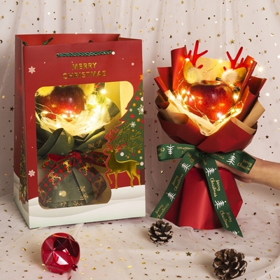 Goede prijs. Creatief kerstcadeau: Een boeket vredesepen, zelfstandige materialen, appelbloemen en een kerstrenenboeket voor je vriendin online