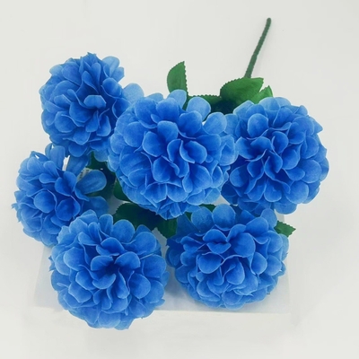 Goede prijs. Gesimuleerde bloem, hoge paal, geborduurde bal, chrysant, woondecoratie, nep bloem ornamenten, trouwfotografie rekwisieten, kunstbloem, kleine handvat bundel online