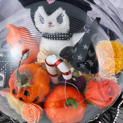 Goede prijs. Grensoverschrijdend Halloween boeket, popoball pompoen haarband, zeep bloem boeket, DIY handgemaakte cadeau voor vriendin en beste vriend online