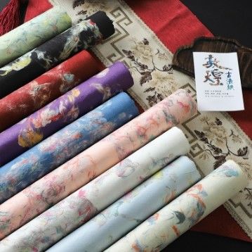 Goede prijs. 57*57cm Dunhuang-serie Textuur DIY Bloemenverpakkingspapier voor unieke cadeauverpakkingen online