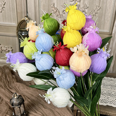 Goede prijs. Granaatappel fruit nep bloem simulatie boeket handgemaakte bloem voor bruiloft gebruik kunstzijde bloem bruiloft landschap decoratie online