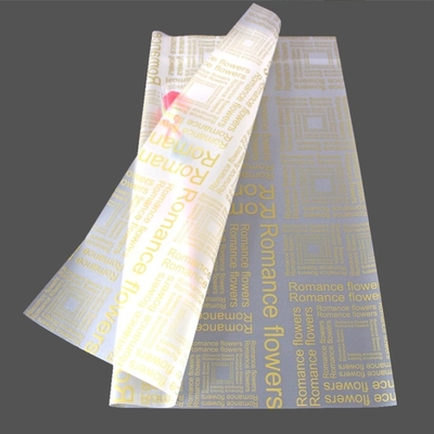 Goede prijs. Bloemenwinkel Verpakkingen Engelse letters Matte papier halfdoorzichtig gegroost papier en bloemenmaterialen voor cadeauverpakkingen online